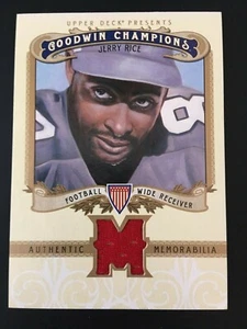 2012 Upper Deck Goodwin Champions Authentic Memorabilia Jersey M-JR Jerry Rice - Bild 1 von 2