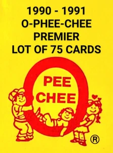 1990-91 O-PEE-CHEE PREMIER HOCKEY CARDS  LOT 75 Low To Mid GRADE. Lots of RC's - Imagen 1 de 11