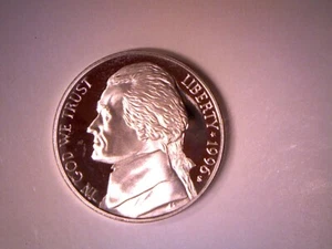 1996 S PROOF JEFFERSON NICKEL **FREE SHIPPING** - Picture 1 of 2