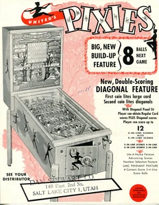 Volante/folleto/anuncio de pinball de Pixies United - Imagen 1 de 1