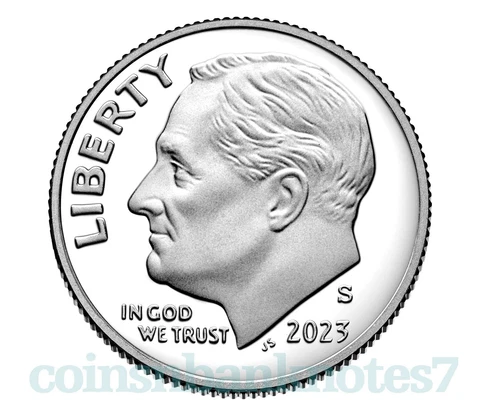 🎀 2023-PDS Roosevelt Dime BU & Proof 3 coin Set / Same Day Shipping! Cover