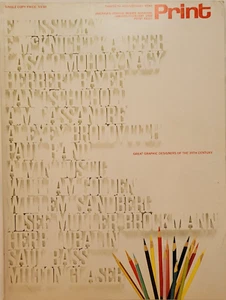 PRINT America's Graphic Magazine January/February 1969 30th Anniversary Vintage - Foto 1 di 9