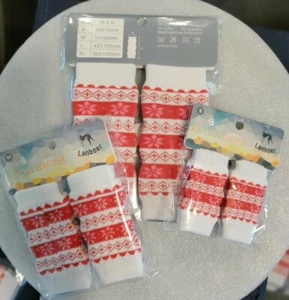 Leggings para Perro Mascota Invierno Cálidos Mascota Perro Gato Calcetines 4 Piezas Tejidos Perro Calentadores de Piernas - Imagen 1 de 4