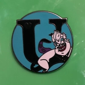 Ursula Disney Alphabet Pin Letter U Little Mermaid Villain WDW Hidden Mickey - Picture 1 of 2