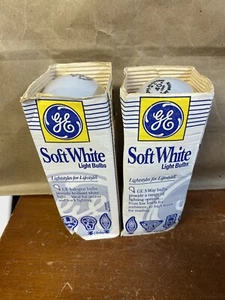 Vintage GE Light Bulbs - Soft White 40 Watt 1 pack of 4 NOS 1000 Hours - Picture 1 of 1