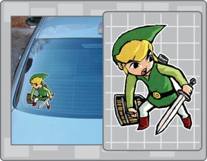 LINK Vinyl Decal #17 Car Truck Sticker The Legend of Zelda Wind Waker - Picture 1 of 1