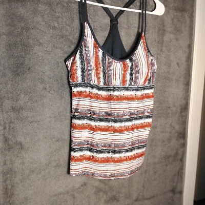 Camiseta sin mangas acolchada Mossimo para mujer talla L azul rojo sin mangas Foto 1 de 4