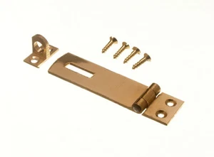 20 X Hasp &Amp; Staple Sets Can Be Used With Padlocks - Polshed Brass 63mm | One - Picture 1 of 1