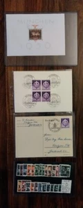 WW II Era German (and more) Stamp and FDC Lot, Free Shipping - Picture 1 of 9