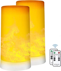 LED Flammeneffektleuchte, Flammenlampe 4 Modi USB Wiederaufladbare Feuerlichter mit... - Bild 1 von 6