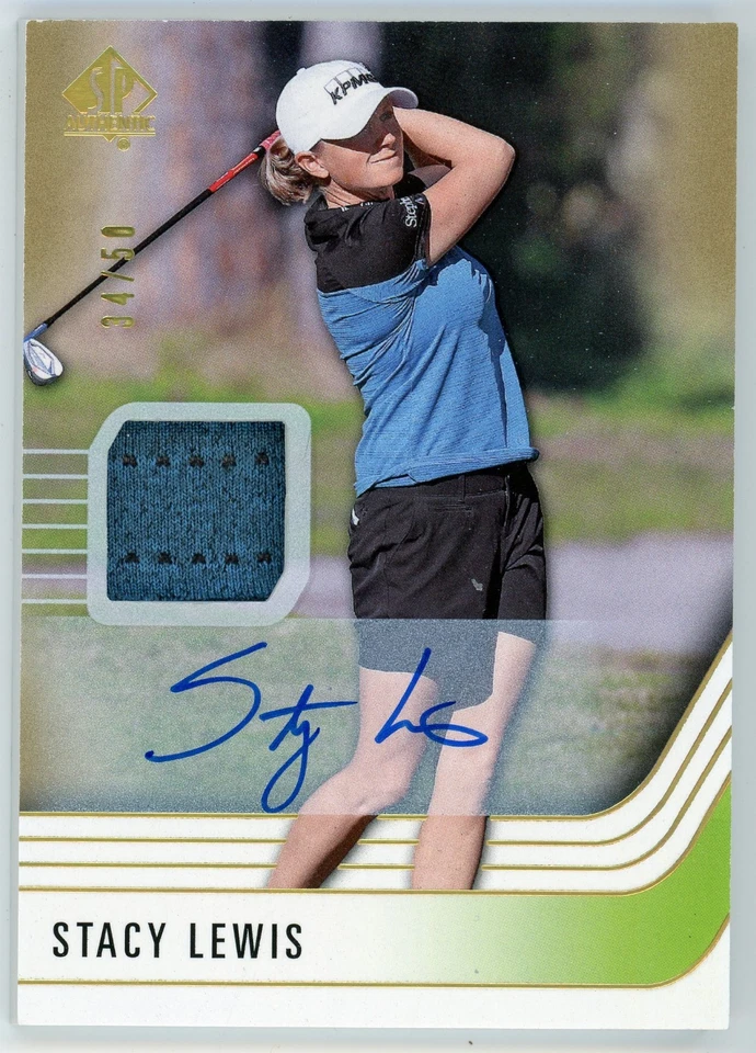 2021 SP Authentic Golf Stacy Lewis Auto Relic Limited #/50 - Image 1 of 1