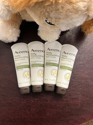 Loción corporal hidratante diaria Aveeno 2,5 OZ 4 PAQUETES Foto 1 de 2
