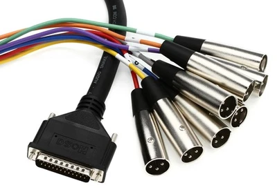 Hosa DTM-803 8-channel DB25 to XLR Male Snake - 9.9' - Image 1 of 4