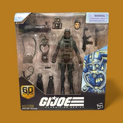 G.I. Joe Classified Series Action Sailor Recon Diver 60 Aniversario Sellado Foto 1 de 4