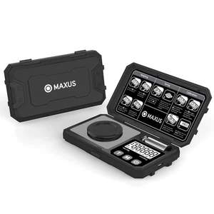 Milligram Scale 50g/0.001g, Compact Mg Scale with 50g Calibration Weight, Bla... - Picture 1 of 8