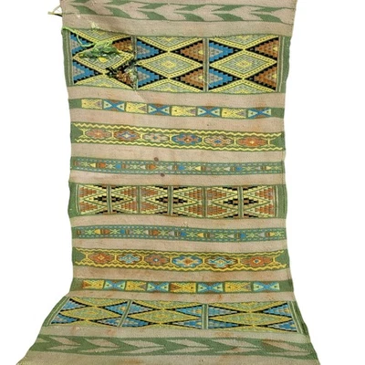 Rare Vintage Berber Wool Rug Handwoven in Ghardaïa, M'zab Valley Tribal Carpet - Image 1 of 4