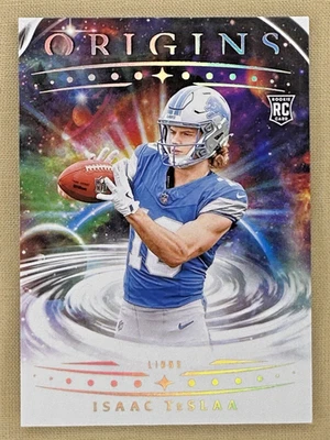 2025 Panini Origins Isaac TeSlaa RC Detroit Lions rookie WR #118 - Image 1 of 2