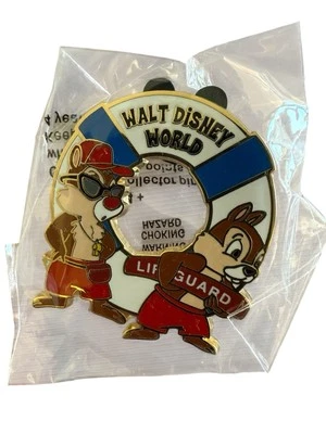 Disney Trading Pin, Chip And Dale Lifeguard, 2005 Cast Exclusive 39968 - Image 1 of 2