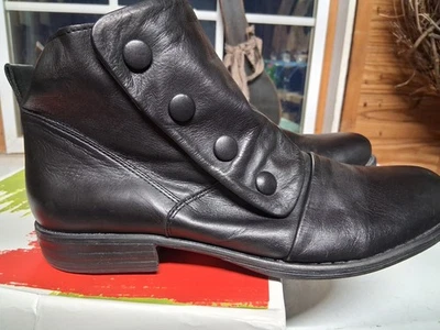 Botas al tobillo y botines Miz Mooz Lowe para mujer de cuero negro con cremallera EU43 Foto 1 de 4