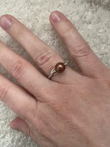 Chocolate Pearl Ring - Picture 1 of 2