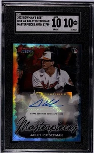 2023 Bowman's Best Adley Rutschman Masterpieces (RC, AU) Autograph /99 SGC 10/10 - Picture 1 of 2