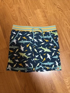 Matilda Jane Boys Blue Green Daydream with the Sharks Shorts Size 6 - Picture 1 of 3