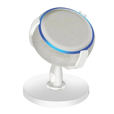 Table Holder For Echo Dot 3rd Gen, 360° Rotation Adjustable Desktop Stand Mount - Image 1 of 4
