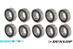Pack de 10 rodamientos Dunlop de sección delgada sellados de goma para bicicleta MTB - Elige el tamaño - Imagen 1 de 1