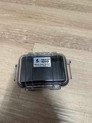 PELICAN 1010 MICRO CASE - CLEAR/BLACK WATERPROOF HARD PROTECTIVE CASE - Image 1 of 3