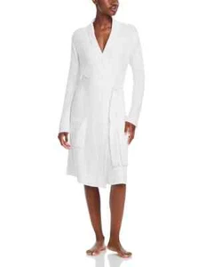 Barefoot Dreams Cozychic Lite Knit Adult Short Robe L-XL Oversize Plush Ribbed - Picture 1 of 6