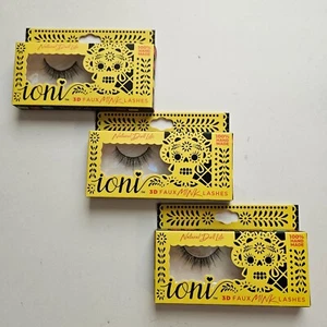 Muñeca Natural Pestañas Visón Imitación Lite Cielo Heaven Ioni Día de Muertos Conjunto de 3 - Imagen 1 de 3
