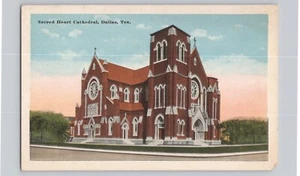 1920's - Dallas TX Texas - Sacred Heart Cathedral view Postcard  - Picture 1 of 2