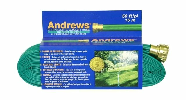Andrews 10-12348 50ft 2 Tube Sprinkler and Soaker Hose