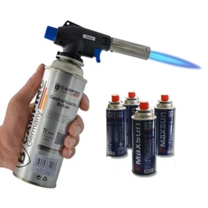 Bunsenbrenner Double 2in1 Flammspritzpistole Gaskartusche Butan Gas Lötbrenner - Bild 1 von 3