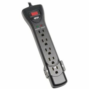 Tripp-Lite 7 Outlet Surge Protector - Black - Grounded - 2160 Joules - LED's