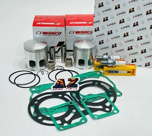 Banshee 64mm Stock Standard Bore Wiseco Pro Lite Pistons Bearings Gasket Kit NGK - Picture 1 of 6