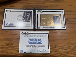 Star Wars 1995 Darth Vader Commorative & Gold Stamp - Picture 1 of 6
