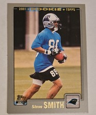 Steve Smith 2001 Topps Rookie Card #321. Carolina Panthers 