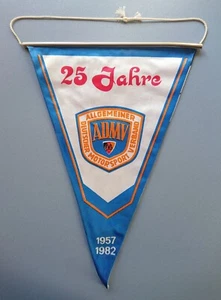 Banderín antiguo bandera 25 años total Federación Alemana de Motorsport 1957-1982 30,0 cm - Imagen 1 de 6