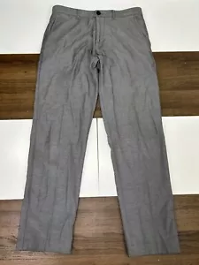 Hugo Boss Crigan Mens 32R Regular Fit Gray Chino Pants Stretch - Picture 1 of 13