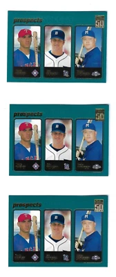 2001 Topps Prospects  RC #371 Hafner Muson & Jacobsen  - Rangers Tigers Brewers - Image 1 of 2