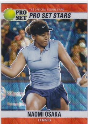 2021 Pro Set Sports Metal Stars Red Wave #4 Naomi Osaka - Tennis - Image 1 of 2