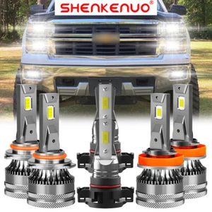 Faro antiniebla alto/bajo LED V15 para Chevy Silverado 1500 2500 3500 2007-2015 - Imagen 1 de 17