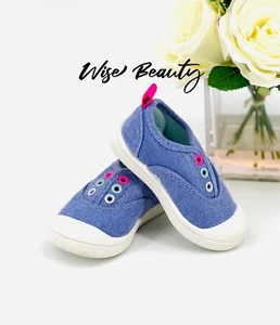 Cat & Jack Rory Slip On Sneakers Toddler Girl’s Size 4 Casual Shoe Purple NEW - Picture 1 of 5