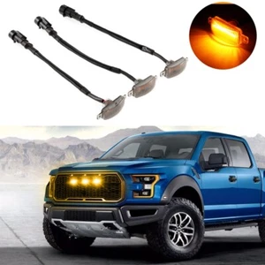 For 2020-2022 Toyota Tacoma TRD Sport Pro Raptor Style Amber LED Grille Lights - Picture 1 of 12