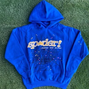 *BRAND NEW* Spider Worldwide “BLUE” Hoodie - Ready To Ship🚚💨 (Size S) - Picture 1 of 3
