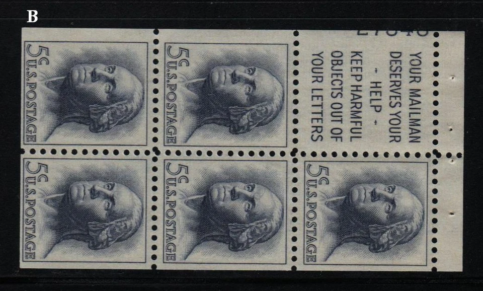 1962 Washington Sc 1213a Slogan 1 MNH 20% plate number 27348 B - Image 1 of 1