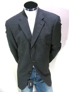 Hugo Boss Mens Blazer 42R Gray Knit Wool Sport Coat Ventless Suit Jacket $550 - Picture 1 of 17