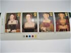 WIVES OF HENRY VIII, 4 x 26p STAMPS STILL JOINED TOGETHER DATED 21-10-97 UNUSED