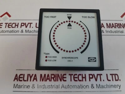 Deif csq-3 marine synchroscope 115v, 0,5ma, 50/60hz - Image 1 of 4